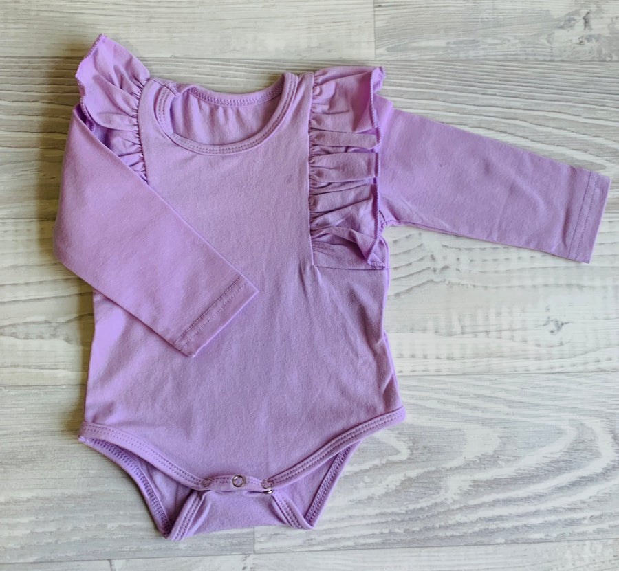 Ruffle Romper - Lilac