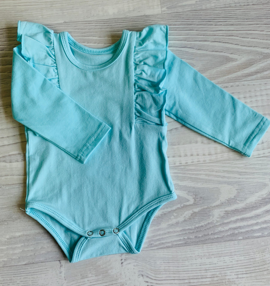 Ruffle Romper - Blue